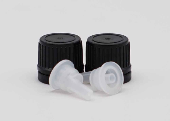 18 mm 20 mm schwarze Kunststoffkappe für Flaschen