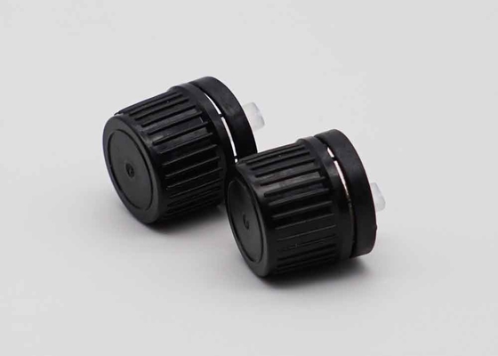 18 mm 20 mm schwarze Kunststoffkappe für Flaschen