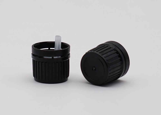 18 mm 20 mm schwarze Kunststoffkappe für Flaschen