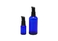 Tropfflasche-Lotions-Pumpe des Zylinder-ätherischen Öls übersteigt blaue klare Farbe
