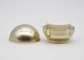 Kugelförmiges kosmetisches Sahnebehälter-Goldfarbvolumen 30g 50g Soem verfügbar