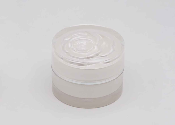 Plastikbehälter Skincare des Überwurfmutter-Luxus- Acryl-kosmetischen Cremetiegel-50g