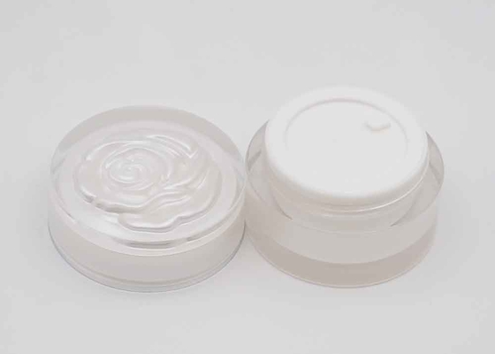 Plastikbehälter Skincare des Überwurfmutter-Luxus- Acryl-kosmetischen Cremetiegel-50g