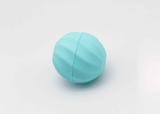 Balsam-Rohr-hellblaues Farbplastikei-geformtes Lippenbalsam-Rohr der Ball-geformtes Lippen7g