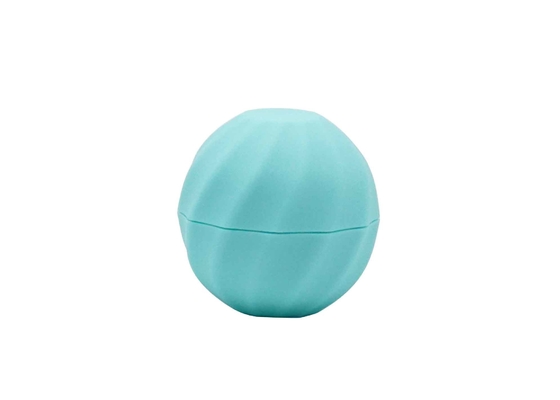 Balsam-Rohr-hellblaues Farbplastikei-geformtes Lippenbalsam-Rohr der Ball-geformtes Lippen7g