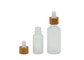 Leere Glastransparente Tropfflaschen der Tropfflasche-30ml 50ml für ätherische Öle