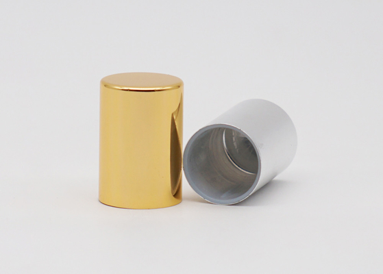 Silberne Farbplastikparfümflasche-Kappen-Aluminiumzylinder Fea15