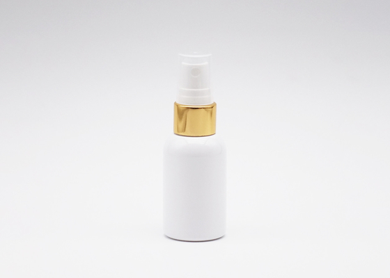 Zylinder der Reise-Taschen-Plastiksprühflasche-30ml mit Goldaluminiumkragen