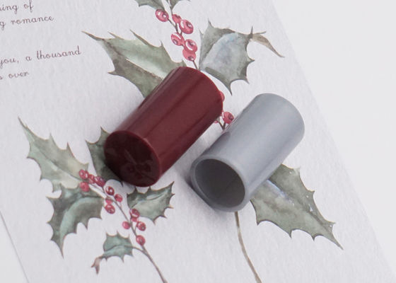 Graue ABS Plastikdeckel des Parfümflasche-Kappen-Zylinder-Fea15 Gegentakt