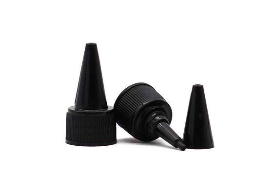 20mm pp. schwarze lange Plastiktorsions-Spitzenkappe der Düsen-Kappen-18mm für Schrauben-Flaschen
