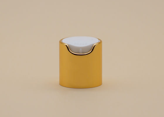 24 / Disketten-Spitzen-Kappen-Presse-Kappen-weißer Plastik des Aluminium-410 innerhalb des einfachen Verschlusses und öffnet sich