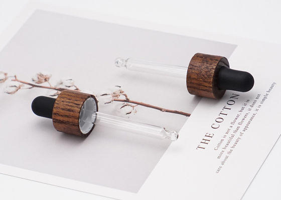 Pipetten-Glastropfenzähler mit verschiedenen Bambustropfenzähler-Kappen Lenghts für Flaschen